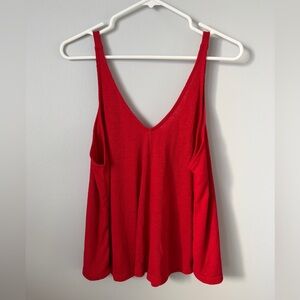 Free People Vibrant Red Camisole